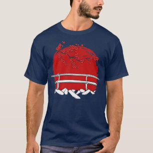 Japanese Samurai Culture Scenery Vintage Sakura Ch T-Shirt