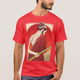 Japanese Samurai Culture Scenery Vintage Sakura Ch T-Shirt