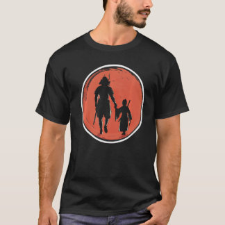 Japanese Samurai Dad & Son Japanese Sun Japan T-Shirt