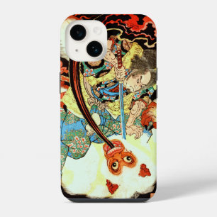 Japanese Samurai fighting monkey iPhone 14 Case