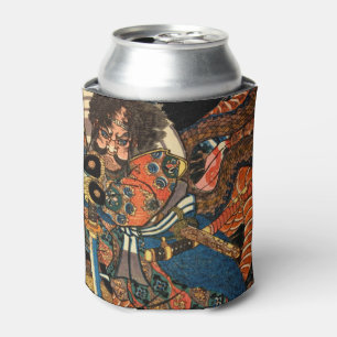 Japanese Samurai fighting python Can Cooler