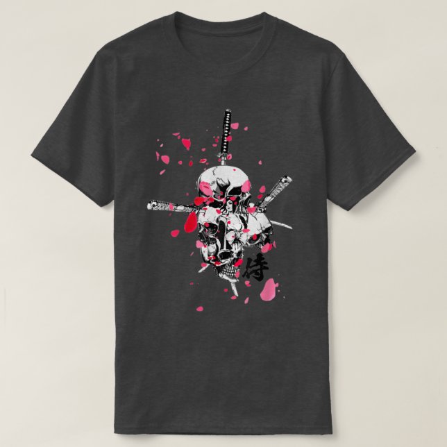 Japanese samurai girl s kanji  (2) T-Shirt (Design Front)