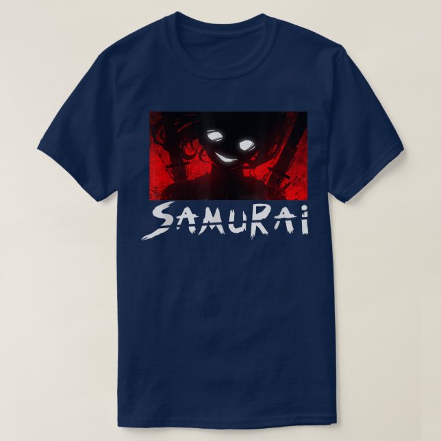 japanese samurai guy anime style art ninja samurai T-Shirt (Design Front)