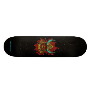 Japanese samurai helmet cool skateboard