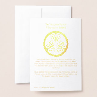 Japanese Samurai History Tokugawa Radiant Foil Card