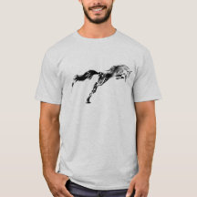Japanese samurai horse art equestrian sumi