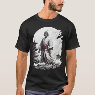 Japanese Samurai Illustration T-Shirt