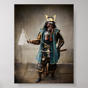 Japanese Samurai in Commander Armour Poster