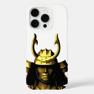 Japanese Samurai In Metal Helmet iPhone 16 Pro Case