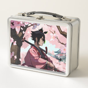 Japanese Samurai Metal Lunch Box