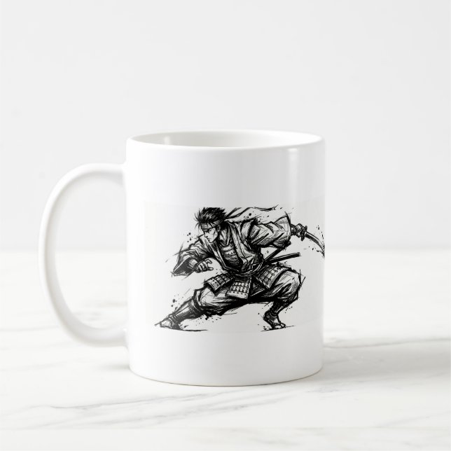 Japanese Samurai Mug Ink  (Left)
