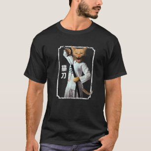 Japanese Samurai Ninja Cat T-Shirt