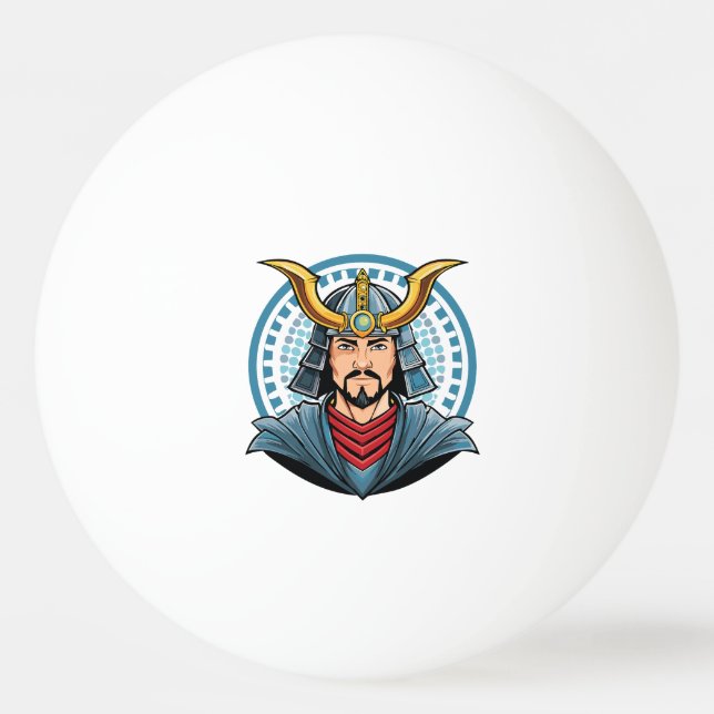 Japanese samurai ping pong ball (Front)