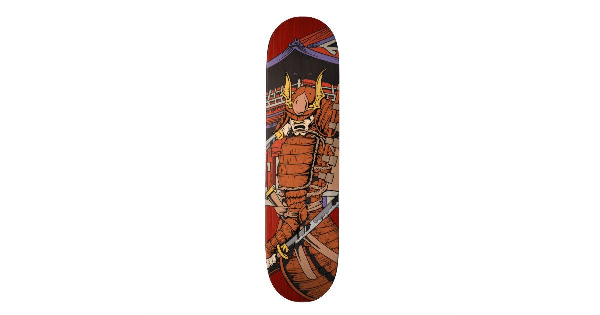 Japanese Samurai Skateboard Deck | Zazzle