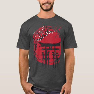 Japanese Samurai Temple Red Sun (2) T-Shirt