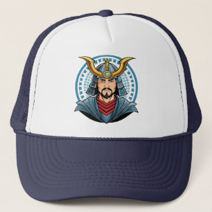 Japanese samurai trucker hat
