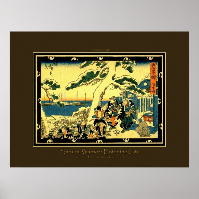 Japanese Samurai Updated Reproduction Poster (Front)