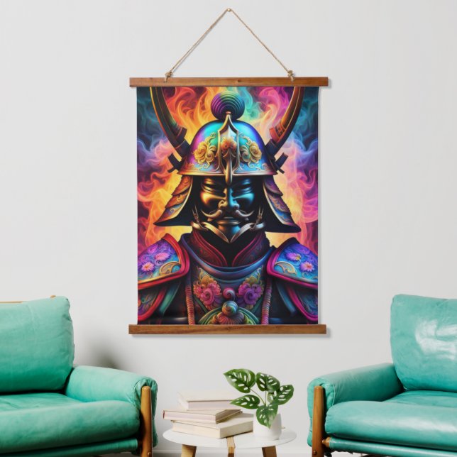 Japanese Samurai Wall Tapestry (Living Room)