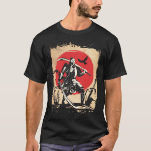 Japanese Samurai Warrior Japan Swordsmen Hero T-Shirt