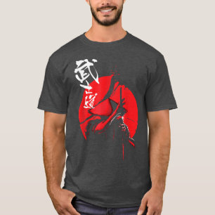 Japanese Samurai Warrior Katana Reds Blood Sun  T-Shirt