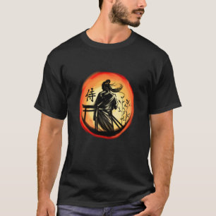 Japanese Samurai Warrior Lone Bushido Warrior T-Shirt