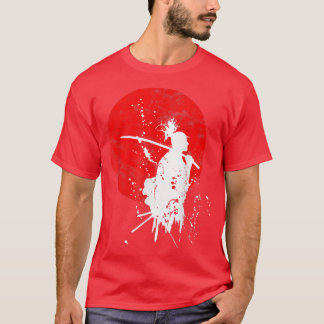 Japanese Samurai Warrior Retro Japan Courage Respe T-Shirt