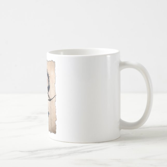 Japanese Samurai Warrior Retro Vintage Coffee Mug (Right)