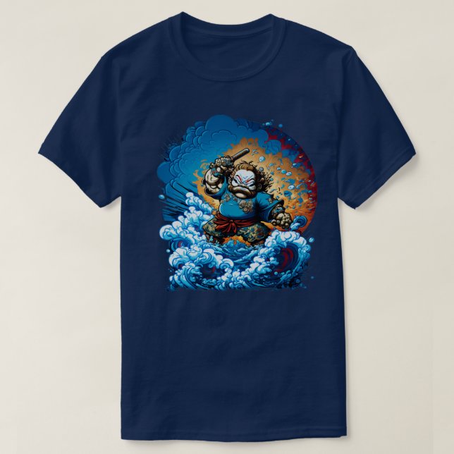 Japanese Samurai Warrior T-Shirt (Design Front)