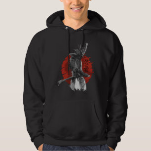 Japanese Samurai Warrior With Sword And Bushido Co Hoodie