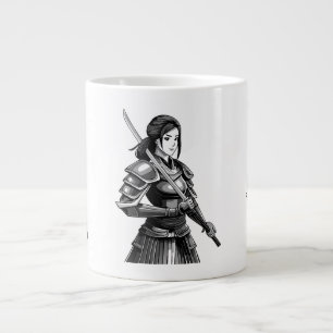 Japanese samurai warrior - woman large coffee mug