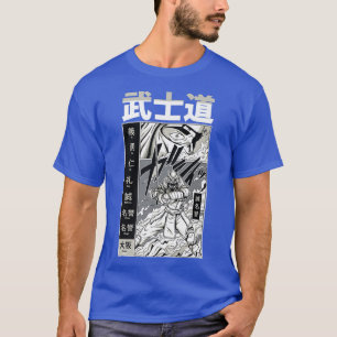 Japanese Samurai with Kanji - Cool Japan Warrior K T-Shirt