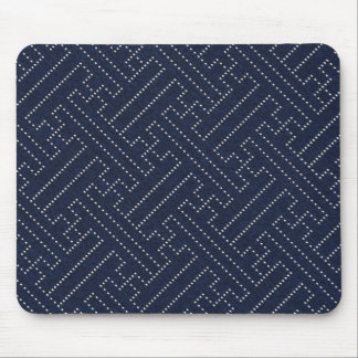 Japanese sashiko key design mouse pad
