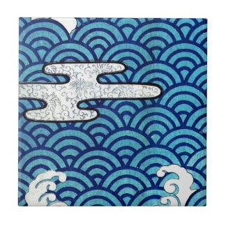 Japanese Sea and Clouds Tile