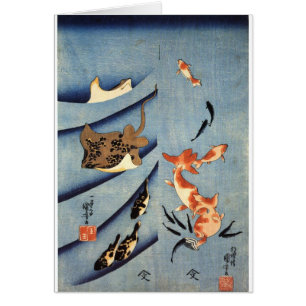 Japanese Sea Life, Ancient Japanese art. c. 1800's