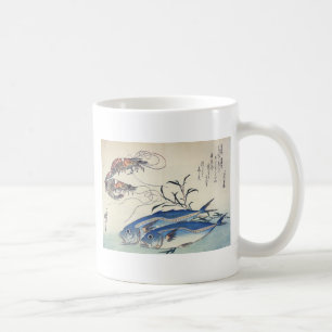 Japanese Sea Life Painting circa 1800's Coffee Mug