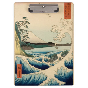Japanese Sea of Satta Hiroshige Art  Clipboard