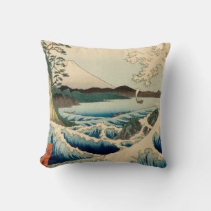 Japanese Sea of Satta Hiroshige Art  Cushion