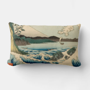 Japanese Sea of Satta Hiroshige Art  Lumbar Cushion