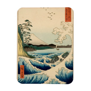 Japanese Sea of Satta Hiroshige Art  Magnet