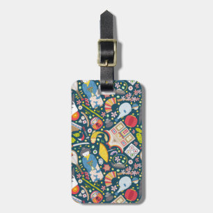 Japanese Seamless Pattern Luggage Tag