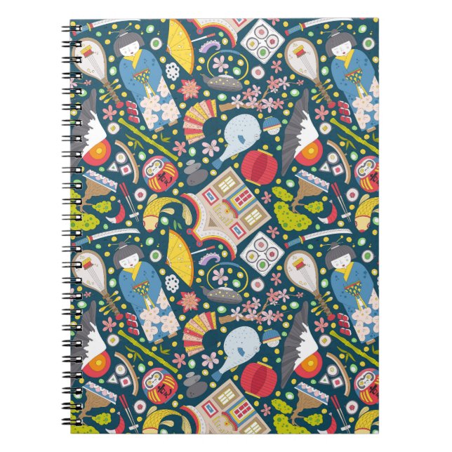 Japanese Seamless Pattern Notebook (Front)