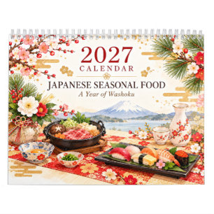 Japanese Seasonal Food 2027 Calendar Washoku