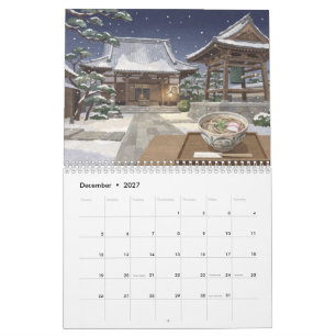 Japanese Seasonal Traditions Washi Art Calendar