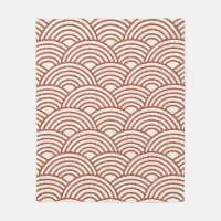 Japanese Seigaiha Wave Rust Terracotta