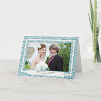 Japanese Seigaiha Wedding Thank You/Custom Text