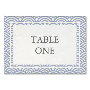 Japanese Seigha Stylised Waves Table Number