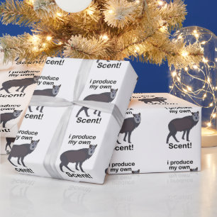 Japanese Serow I Produce My Own Scent Funny Quote Wrapping Paper