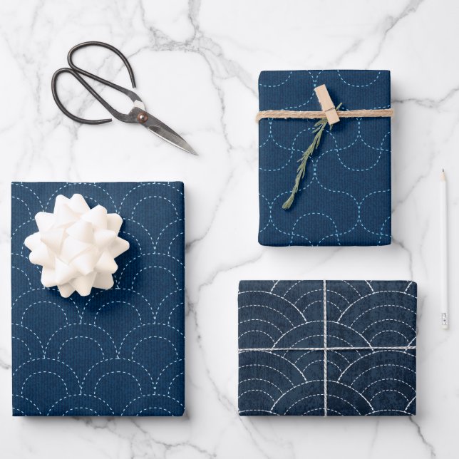 Japanese Sewing Pattern Wrapping Paper (Front)
