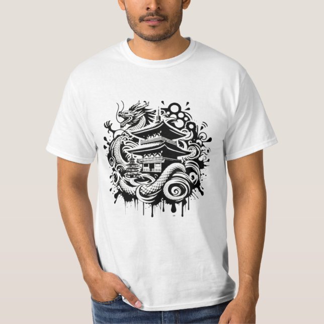 Japanese Shadow Dragon T-Shirt (Front)