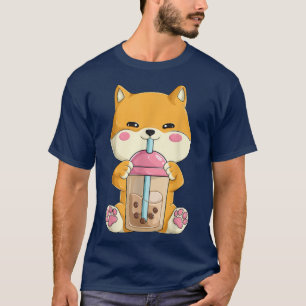 Japanese Shiba Inu Shirts Women Girls Kawaii Bubbl